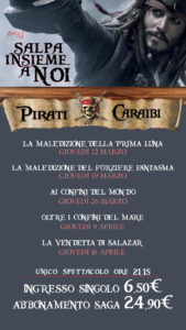 saga PIRATI DEI CARAIBI monitor bar